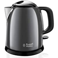 Los mejores  - Russell Hobbs Colours Plus - Hervidor de Agua Eléctrico Pequeño (2400 W- Hervidor de 1l- Kettle Inox- Gris Oscuro) - ref…